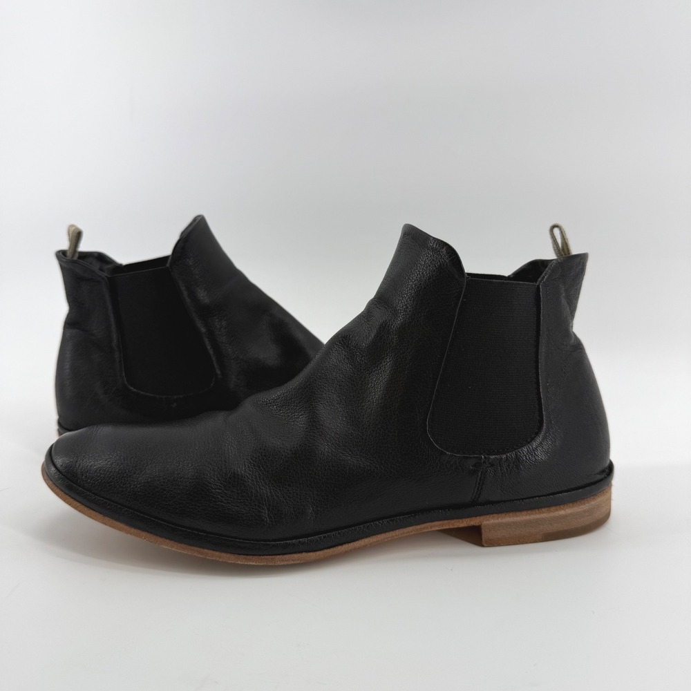 Officine Creative California 103 Black Leather Chelsea Boots Womens 39 Italy